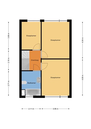 Floorplan - Loevestein 76, 3328 JL Dordrecht